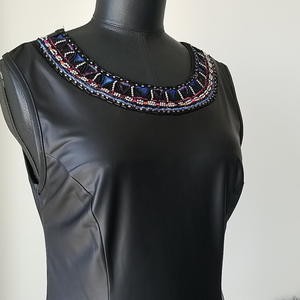 Beaded Peplum Top